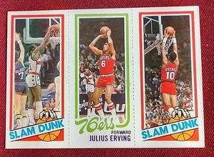 lot 70 image: 1980-81 Topps Julius Erving Card