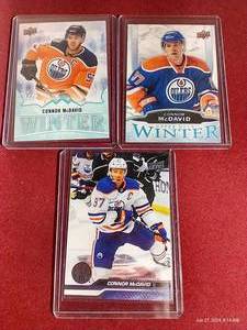 lot 73 image: (3) Connor McDavid Cards