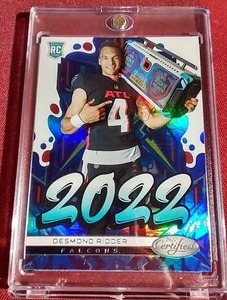 lot 75 image: 2022 Panini Certified Desmond Ridder Rookie Card