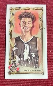 lot 78 image: 2023 Allen & Ginter Mini Victor Wembanyama Rookie Card