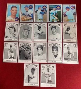 lot 83 image: (17) Vintage New York Mets Cards