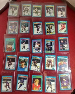 lot 90 image: (20) 1979-80 Topps Hockey Cards
