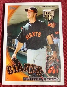 lot 91 image: Cool 2020 Buster Posey Commemorative Medallion Rookie Card