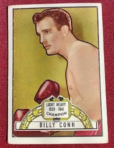 lot 94 image: 1951 Topps Ringside Billy Conn Card - Awesome
