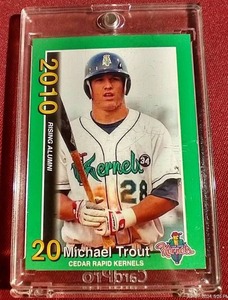 lot 95 image: 2010 Mike Trout Minor League Card