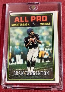 lot 115 image: 1974 Fran Tarkenton Card