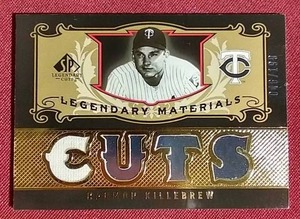 lot 138 image: 2007 SP Harmon Killebrew Game-Used Jersey Card - #d199