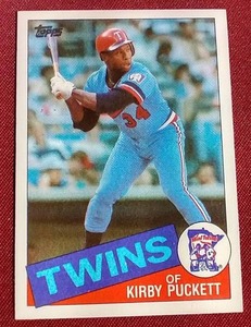 lot 145 image: 1985 Topps Kirby Puckett Rookie Card