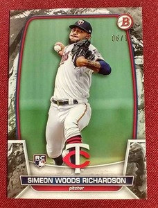 lot 150 image: 2023 Bowman Simeon Woods Richardson Rookie Card - #d15