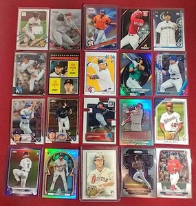 lot 158 image: (20) Baseball Rookie Cards - Good Names