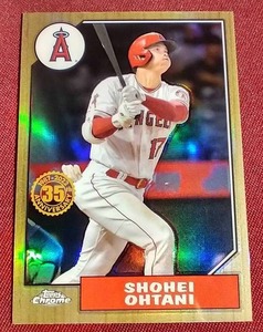 lot 160 image: Beautiful Topps Chrome Shohei Ohtani Refractor Card
