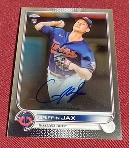 lot 172 image: 2022 Topps Chrome Griffin Jax Autograph Rookie Card