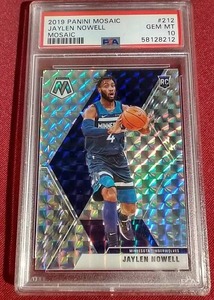 lot 175 image: 2019 Mosaic Jaylen Nowell Rookie Card - PSA 10