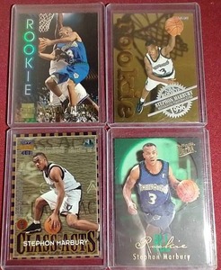 lot 179 image: (4) Stephon Marbury Rookie Cards
