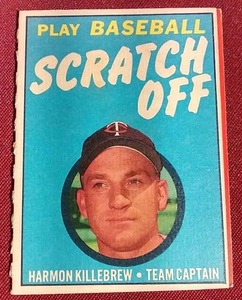 lot 186 image: 1970 Topps Scratch-Offs Harmon Killebrew