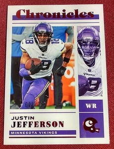 lot 196 image: 2022 Chronicles Justin Jefferson Card - #d199
