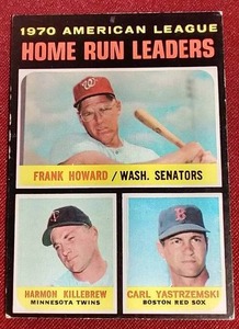 lot 199 image: 1971 Topps Harmon Killebrew HR Leaders Card