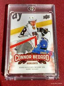 lot 201 image: 2023-24 Upper Deck Connor Bedard Rookie Card