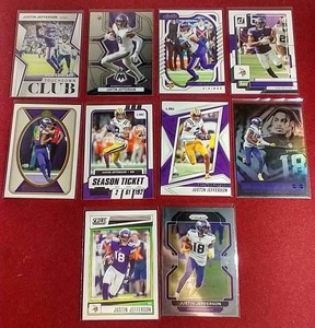 lot 209 image: (10) Justin Jefferson Cards