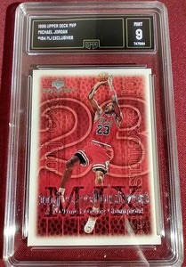 lot 211 image: 1989 Upper Deck Michael Jordan Card - GMA 9