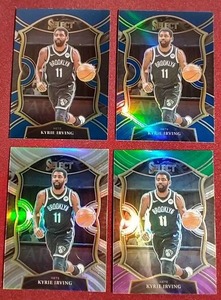 lot 217 image: (4) 2020-21 Select Kyrie Irving Cards - All Different Variants