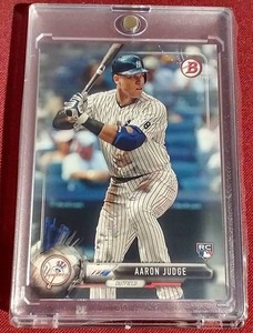 lot 220 image: 2017 Bowman Aaron Judge Rookie Card