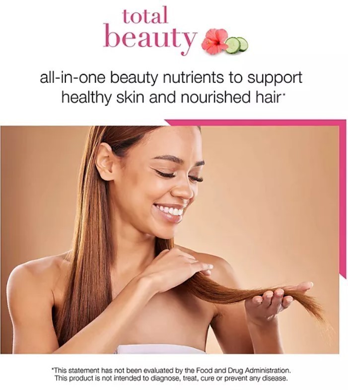lot 154 image: NEW Youtheory Total Beauty Hyaluronic Acid, Keratin & Biotin Capsules 90 ct.