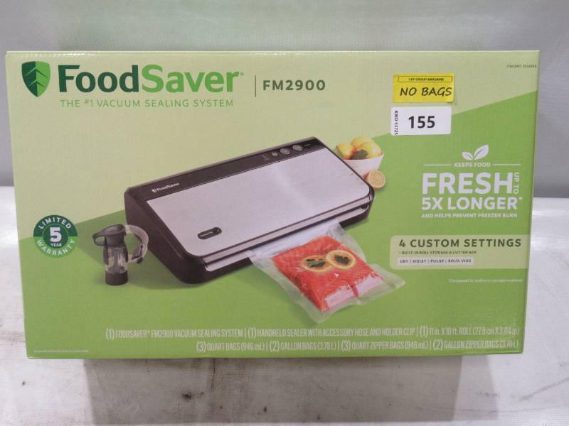 lot 155 image: FoodSaver Vacuum Sealing System - NO Handheld Sealer Attachment - NO Bags