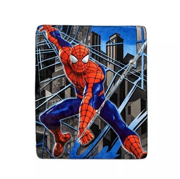 lot 170 image: NEW Marvel Spider-Man Cloud Faux Fur Throw, 50 x 60 - Spidey City