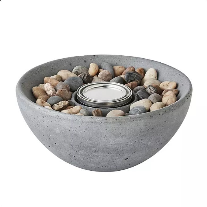 lot 206 image: NEW Members Mark Table Top Fire Bowl - Light Grey