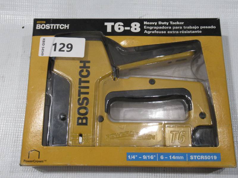 lot 129 image: NEW BOSTITCH T6-8 Heavy Duty Powercrown Tacker
