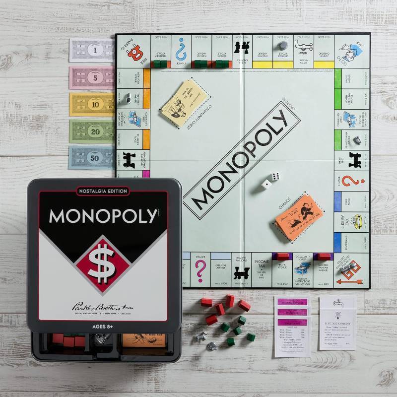 lot 132 image: NEW WS Game Company Monopoly Nostalgia Edition in Collectible Tin