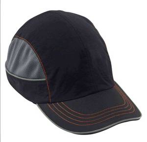 lot 819 image: NEW Ergodyne Skullerz 8950 Bump Cap Hat - Black - Long Brim