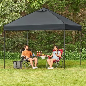 lot 86 image: Members Mark Easy Lift 10 x 10 Instant Canopy - Castlerock Gray Top Color