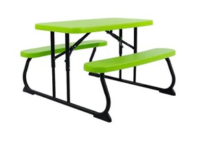 lot 126 image: NEW Lifetime Childrens Picnic Table - Lime Green