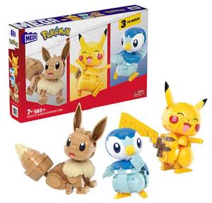 lot 292 image: NEW Pokmon Mega Construx Build & Show Trio, 583 pc.