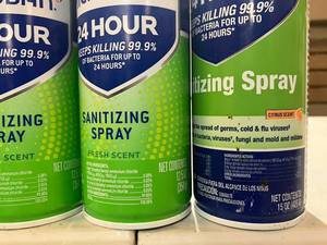 Microban Sanitizing Spray