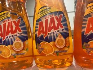 Orange Ajax Dish Soap
