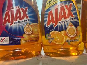 Orange Ajax Dish Soap