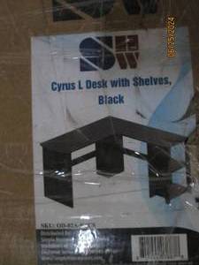 cyrus l-desk with shelves...