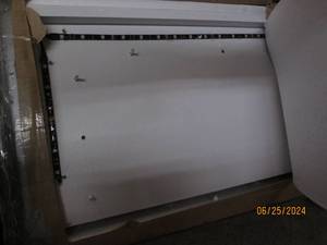 white tv stand with led lights...