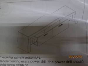 black tv stand...