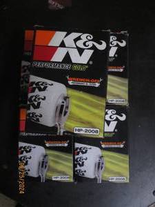 5 K&ampN performance gold wrench off HP-2008 oil filters fit lots of viechles