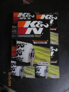 5 K&ampN performance gold wrench off HP-2008 oil filters fit lots of viechles