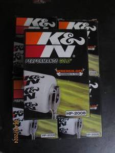 5 K&ampN performance gold wrench off HP-2008 oil filters fit lots of viechles