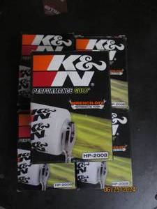 5 K&ampN performance gold wrench off HP-2008 oil filters fit lots of viechles