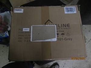 3 grey storage compartments...