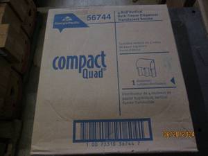new compact quad 4 roll bath tissue vertical dispenser