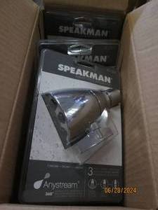 4 speakman anystream shower heads...