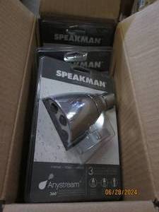 4 speakman anystream shower heads...
